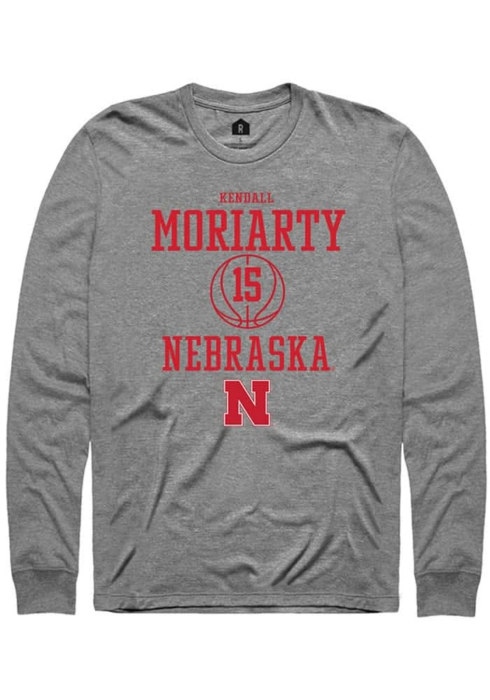 Kendall Moriarty Nebraska Cornhuskers Graphite Rally NIL Sport Icon Long Sleeve T Shirt