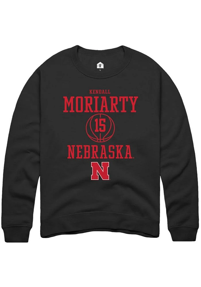 Kendall Moriarty Rally Nebraska Cornhuskers Mens NIL Sport Icon Long Sleeve Crew Sweatshirt