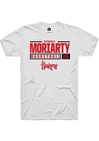 Kendall Moriarty Nebraska Cornhuskers Rally NIL Stacked Box Short Sleeve T Shirt