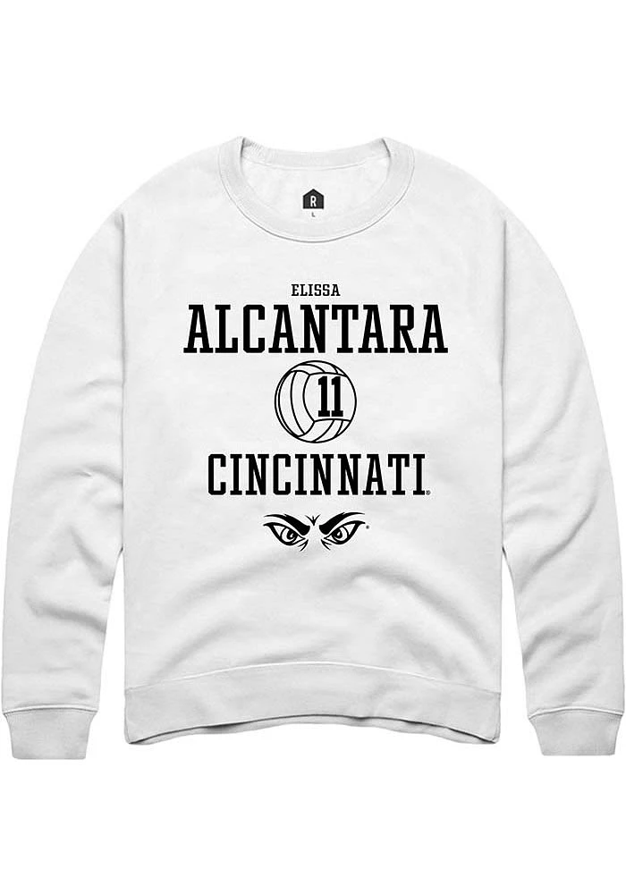 Elissa Alcantara Rally Cincinnati Bearcats Mens NIL Sport Icon Long Sleeve Crew Sweatshir