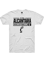 Elissa Alcantara Cincinnati Bearcats Rally NIL Stacked Box Short Sleeve T Shirt