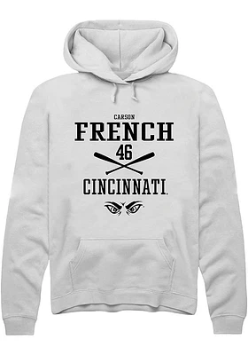 Carson French Rally Cincinnati Bearcats Mens NIL Sport Icon Long Sleeve Hoodie