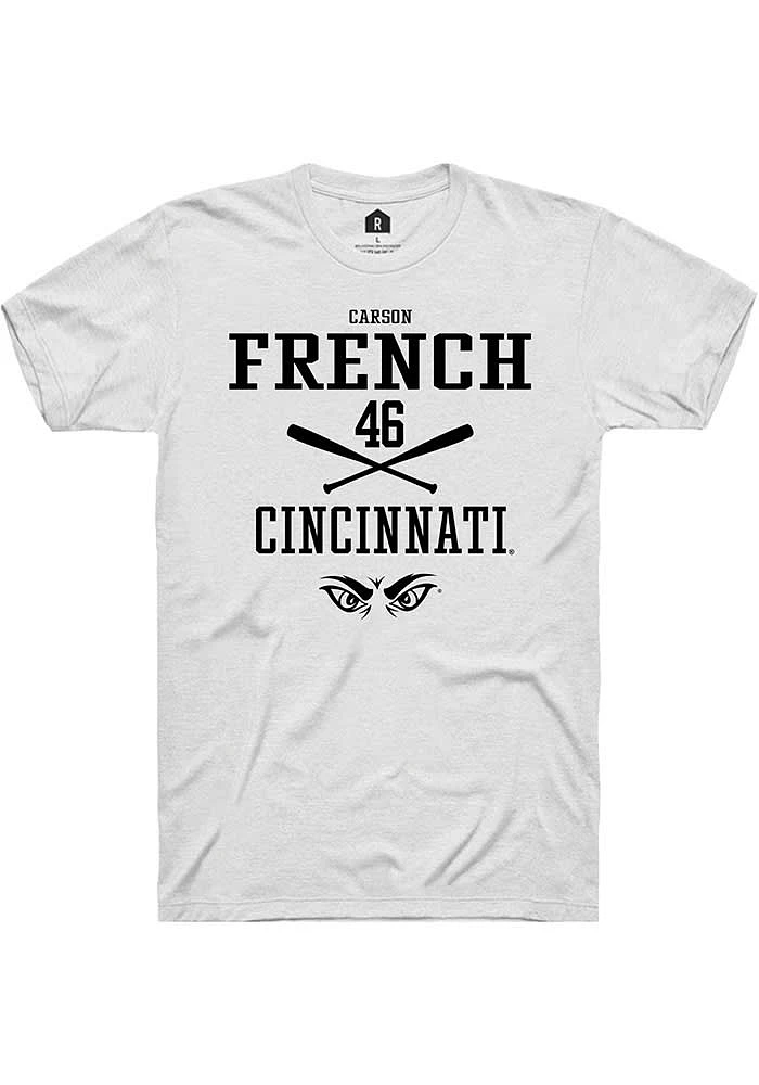 Carson French Cincinnati Bearcats Rally NIL Sport Icon Short Sleeve T Shirt