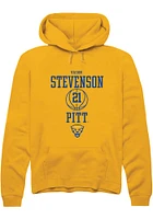 Vason Stevenson  Rally Pitt Panthers Mens Gold NIL Sport Icon Long Sleeve Hoodie