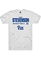 Vason Stevenson Pitt Panthers Rally NIL Stacked Box Short Sleeve T Shirt