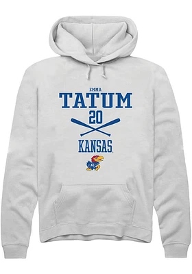 Emma Tatum Rally Kansas Jayhawks Mens NIL Sport Icon Long Sleeve Hoodie
