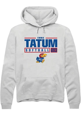 Emma Tatum Rally Kansas Jayhawks Mens NIL Stacked Box Long Sleeve Hoodie