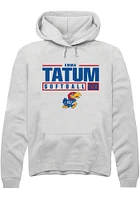 Emma Tatum Rally Kansas Jayhawks Mens NIL Stacked Box Long Sleeve Hoodie