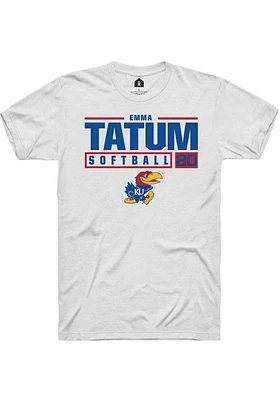 Emma Tatum Kansas Jayhawks Rally NIL Stacked Box Short Sleeve T Shirt