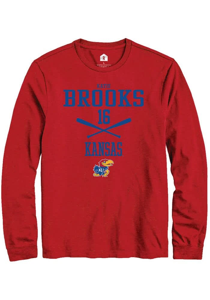Katie Brooks Kansas Jayhawks Rally NIL Sport Icon Long Sleeve T Shirt