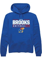 Katie Brooks Rally Kansas Jayhawks Mens NIL Stacked Box Long Sleeve Hoodie