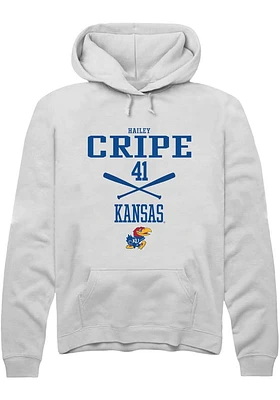 Hailey Cripe Rally Kansas Jayhawks Mens NIL Sport Icon Long Sleeve Hoodie