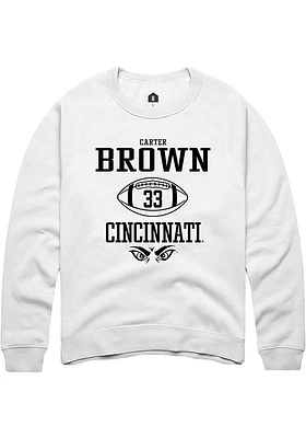 Carter Brown Rally Cincinnati Bearcats Mens NIL Sport Icon Long Sleeve Crew Sweatshirt