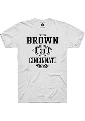 Carter Brown Cincinnati Bearcats Rally NIL Sport Icon Short Sleeve T Shirt