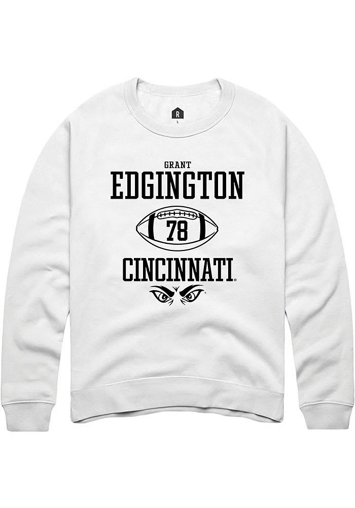 Grant Edgington Rally Cincinnati Bearcats Mens NIL Sport Icon Long Sleeve Crew Sweatshirt