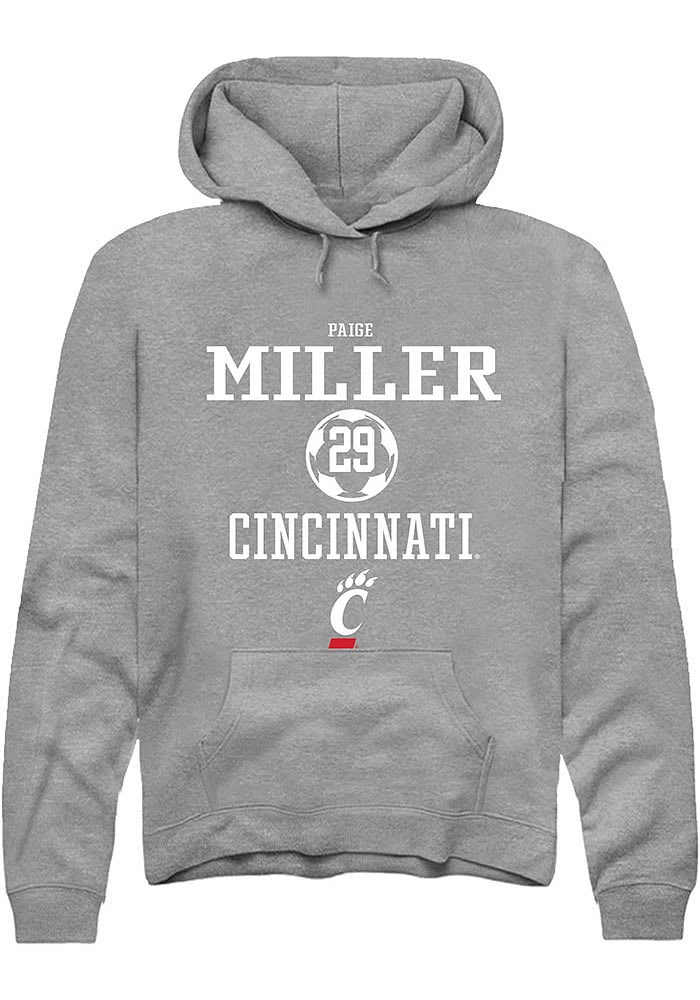 Paige Miller  Rally Cincinnati Bearcats Mens Graphite NIL Sport Icon Long Sleeve Hoodie