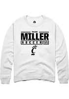 Paige Miller Rally Cincinnati Bearcats Mens NIL Stacked Box Long Sleeve Crew Sweatshirt