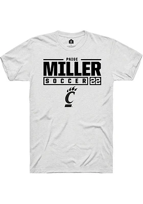 Paige Miller Cincinnati Bearcats Rally NIL Stacked Box Short Sleeve T Shirt