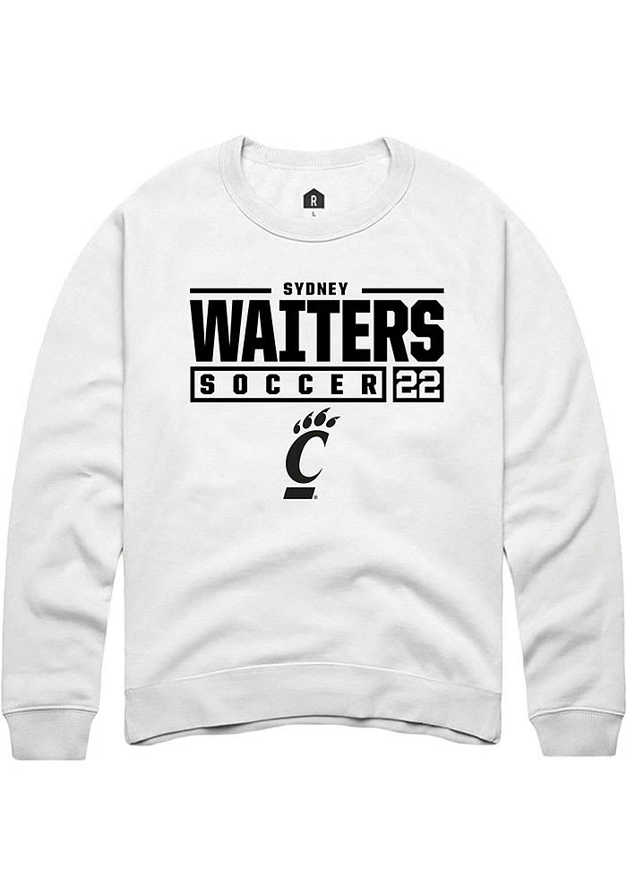 Sydney Waiters Rally Mens Cincinnati Bearcats NIL Stacked Box Crew Sweatshirt