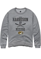 Cierra Harrison  Rally Missouri Tigers Mens Graphite NIL Sport Icon Long Sleeve Crew Sweatshirt
