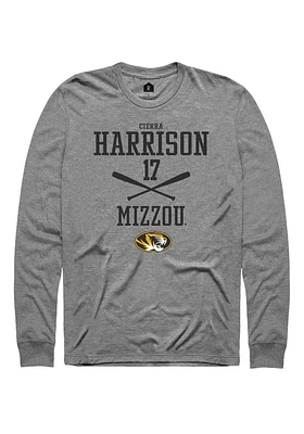 Cierra Harrison  Missouri Tigers Graphite Rally NIL Sport Icon Long Sleeve T Shirt