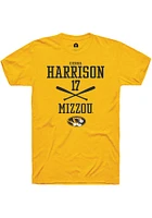 Cierra Harrison  Missouri Tigers Gold Rally NIL Sport Icon Short Sleeve T Shirt