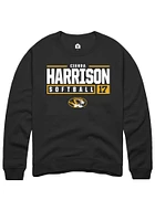 Cierra Harrison Rally Missouri Tigers Mens NIL Stacked Box Long Sleeve Crew Sweatshirt
