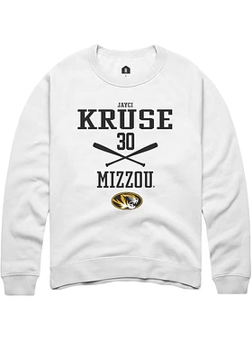 Jayci Kruse Rally Missouri Tigers Mens NIL Sport Icon Long Sleeve Crew Sweatshirt