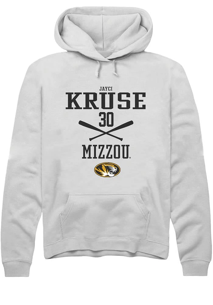 Jayci Kruse Rally Missouri Tigers Mens NIL Sport Icon Long Sleeve Hoodie