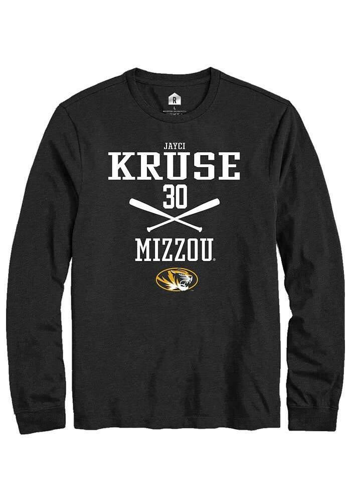 Jayci Kruse Missouri Tigers Black Rally NIL Sport Icon Long Sleeve T Shirt