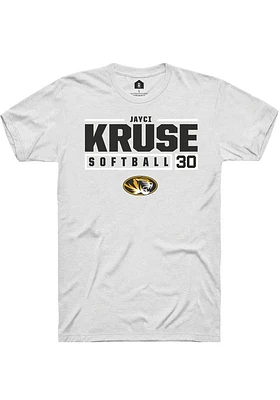 Jayci Kruse Missouri Tigers Rally NIL Stacked Box Short Sleeve T Shirt