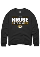 Jayci Kruse Rally Missouri Tigers Mens NIL Stacked Box Long Sleeve Crew Sweatshirt