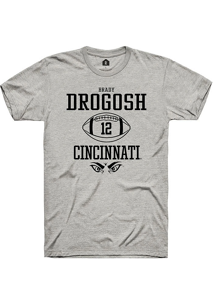 Brady Drogosh  Cincinnati Bearcats Ash Rally NIL Sport Icon Short Sleeve T Shirt