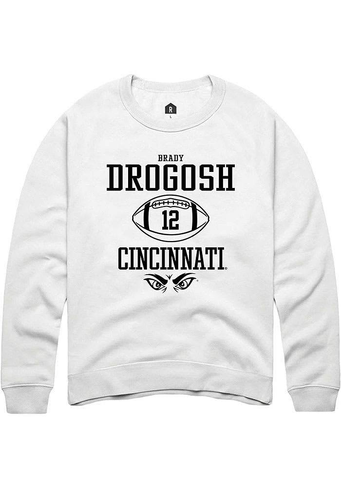 Brady Drogosh Rally Cincinnati Bearcats Mens NIL Sport Icon Long Sleeve Crew Sweatshirt