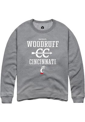 Rachael Woodruff  Rally Cincinnati Bearcats Mens Graphite NIL Sport Icon Long Sleeve Crew Sweats..