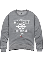 Rachael Woodruff  Rally Cincinnati Bearcats Mens Graphite NIL Sport Icon Long Sleeve Crew Sweats..