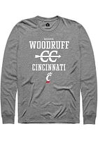 Rachael Woodruff  Cincinnati Bearcats Graphite Rally NIL Sport Icon Long Sleeve T Shirt