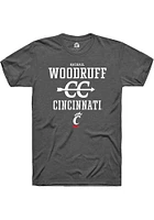 Rachael Woodruff  Cincinnati Bearcats Dark Grey Rally NIL Sport Icon Short Sleeve T Shirt