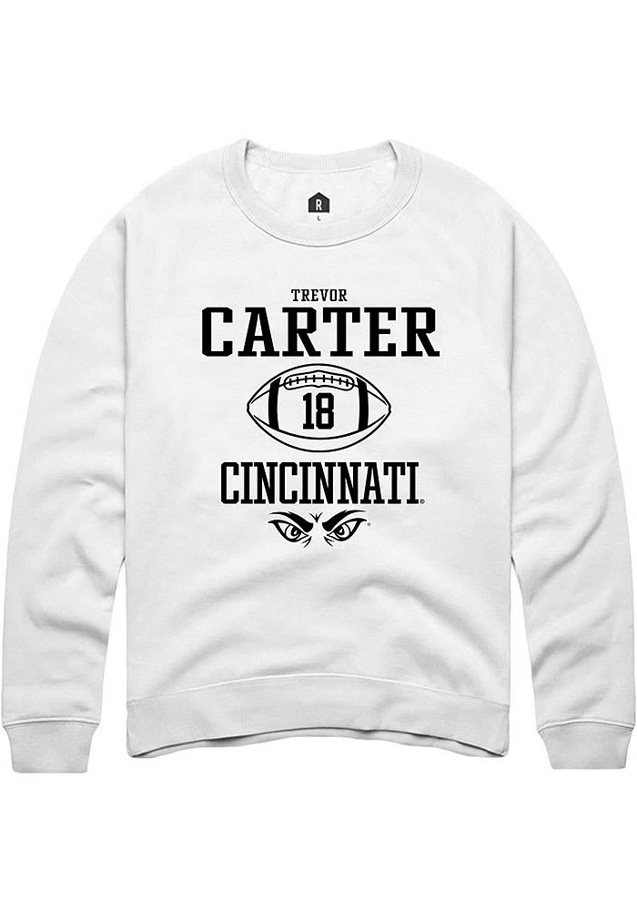 Trevor Carter Rally Cincinnati Bearcats Mens NIL Sport Icon Long Sleeve Crew Sweatshirt