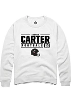 Trevor Carter Rally Mens Cincinnati Bearcats NIL Stacked Box Crew Sweatshirt