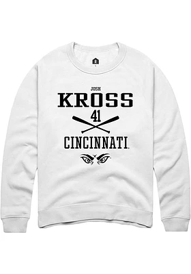 Josh Kross Rally Cincinnati Bearcats Mens NIL Sport Icon Long Sleeve Crew Sweatshirt