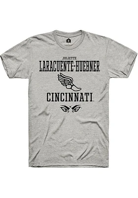 Juliette Laracuente-Huebner  Cincinnati Bearcats Ash Rally NIL Sport Icon Short Sleeve T Shirt