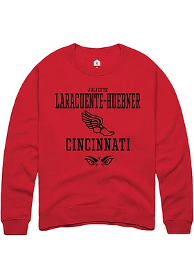 Juliette Laracuente-Huebner  Rally Cincinnati Bearcats Mens Red NIL Sport Icon Long Sleeve Crew ..