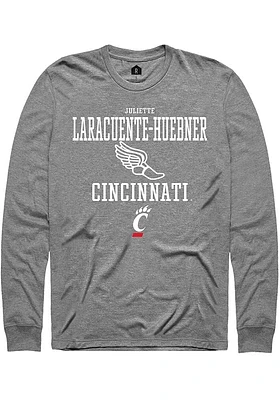 Juliette Laracuente-Huebner  Cincinnati Bearcats Graphite Rally NIL Sport Icon Long Sleeve T Shi..