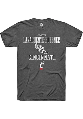 Juliette Laracuente-Huebner  Cincinnati Bearcats Dark Grey Rally NIL Sport Icon Short Sleeve T S..