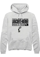 Juliette Laracuente-Huebner Rally Cincinnati Bearcats Mens NIL Stacked Box Long Sleeve Hood