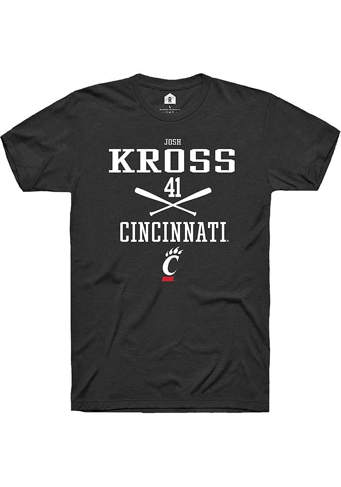 Josh Kross Cincinnati Bearcats Rally NIL Sport Icon Short Sleeve T Shirt