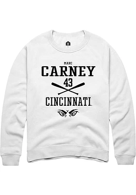 Marc Carney Rally Cincinnati Bearcats Mens NIL Sport Icon Long Sleeve Crew Sweatshirt