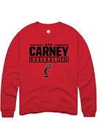 Marc Carney Rally Cincinnati Bearcats Mens NIL Stacked Box Long Sleeve Crew Sweatshirt