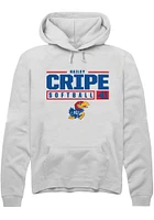 Hailey Cripe Rally Kansas Jayhawks Mens NIL Stacked Box Long Sleeve Hoodie